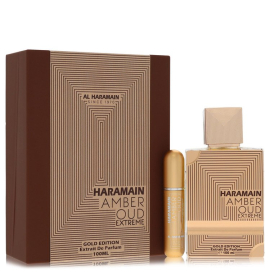 Al Haramain Amber Oud Gold Edition Extreme  Al Haramain, Gift Set 100 ml 3.4 Pure Perfume Spray + 0.34 oz Refillable Spray
