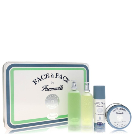 Face A Face  Faconnable, Gift Set -- 5 oz Eau De Toilette Spray + 5 oz Deodorant Spray + 3.3 oz After Shave + 5 oz Soap