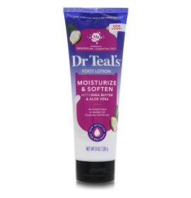 Dr Teal's Pure Epsom Salt Foot Cream  Dr Teal's, Pure Epsom Salt Foot Cream with Shea Butter & Aloe Vera & Vitamin E 240 ml